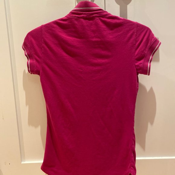 Armani Exchange Fuschia Polo with Crest - Picture 3 of 9